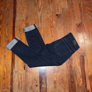 Adriano Goldschmied AG Stevie Cuff Petite 24P Dark Women’s Denim Blue Jeans